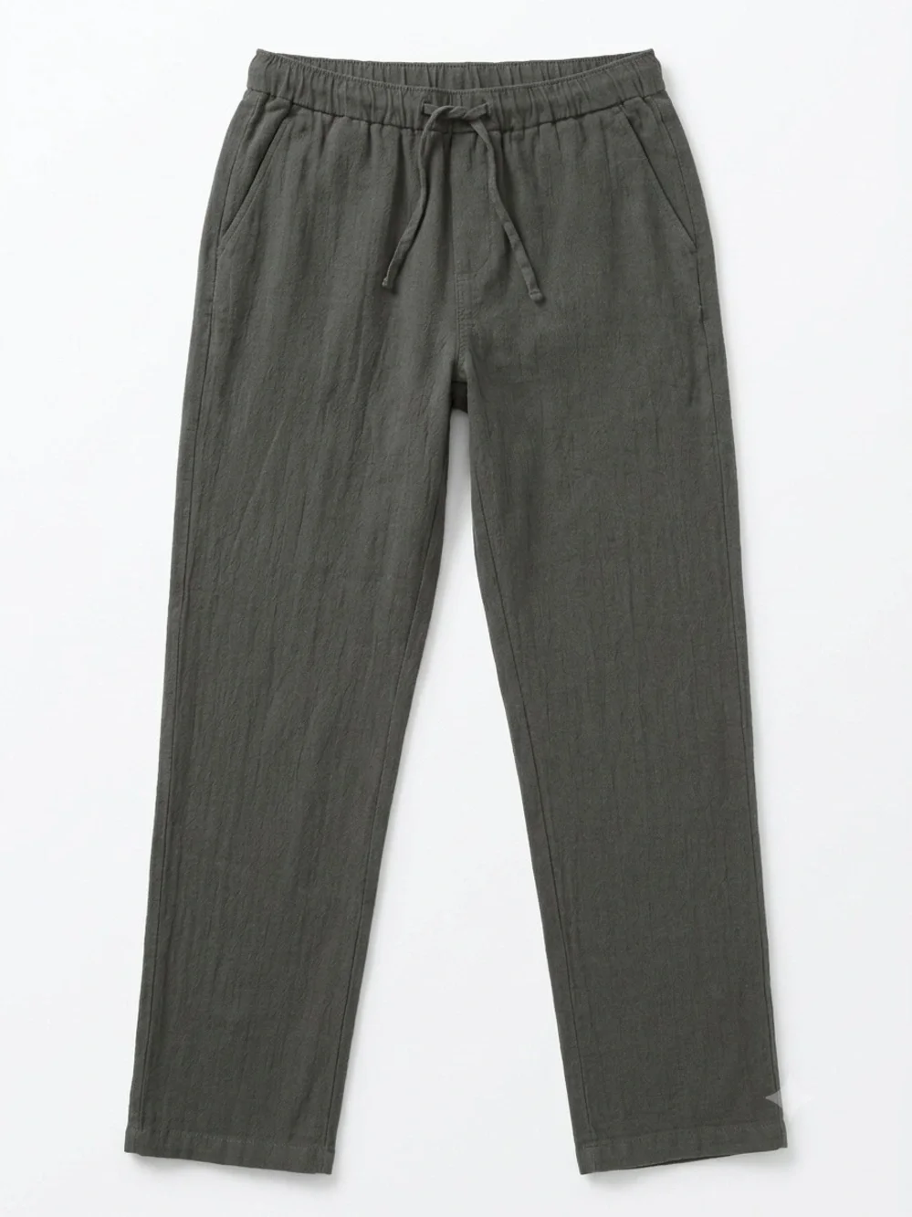 NWT Men's Military Green Ramie Cotton Blend Casual Textured Pants XL Resortwear